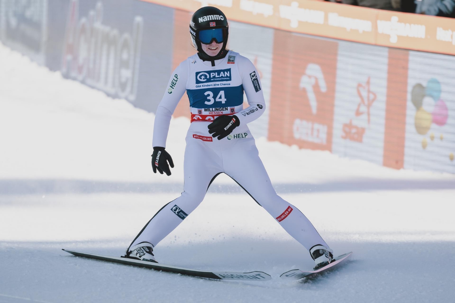 Nordische-Ski-WM-Trondheim-Eirin-Maria-Kvandal-im-Training-vorne-Selina-Freitag-beste-Deutsche